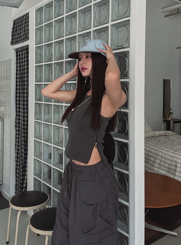 Betty Cotton Color Matching Camp Cap
