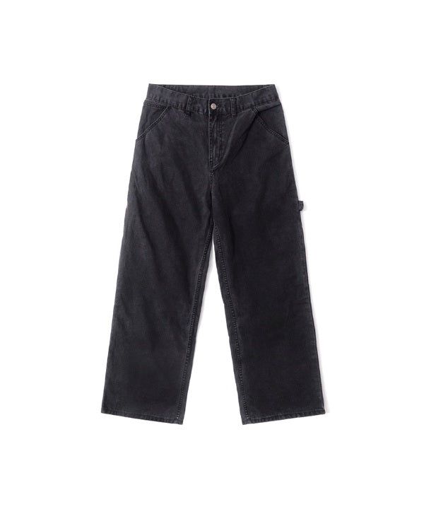 QT8 GARMENTS(キューティーエイトガーメント)の「LB Washed Oxford Carpenter Pants (Black)(Pants)」