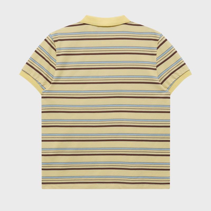 Stripe Logo Pique Half T-shirt