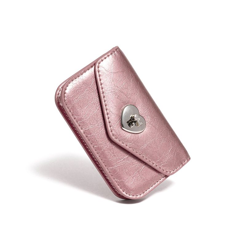 LE MASQUE（ルマスク）の「ハートロックコンパクトカードウォレット Rose gold（スマホグッズ/小物）」
