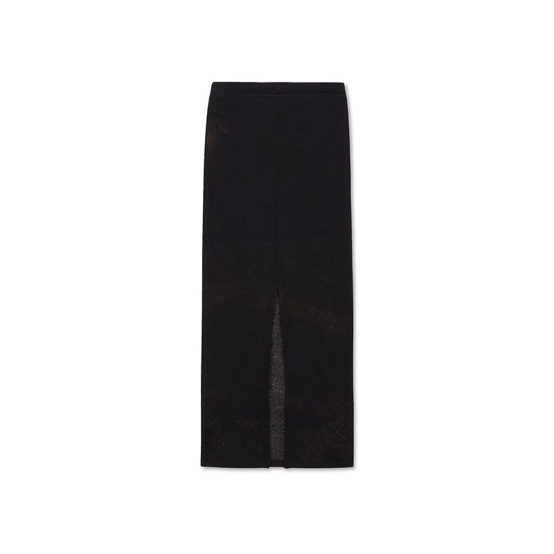 [24SS LSD COLLECTION] Bleach washed knit skirt_Black