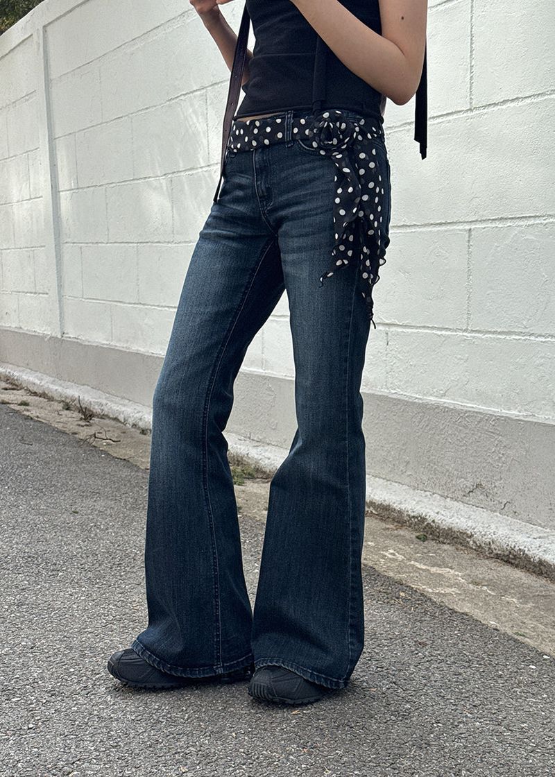 FIT LOW BOOTS CUT DENIM