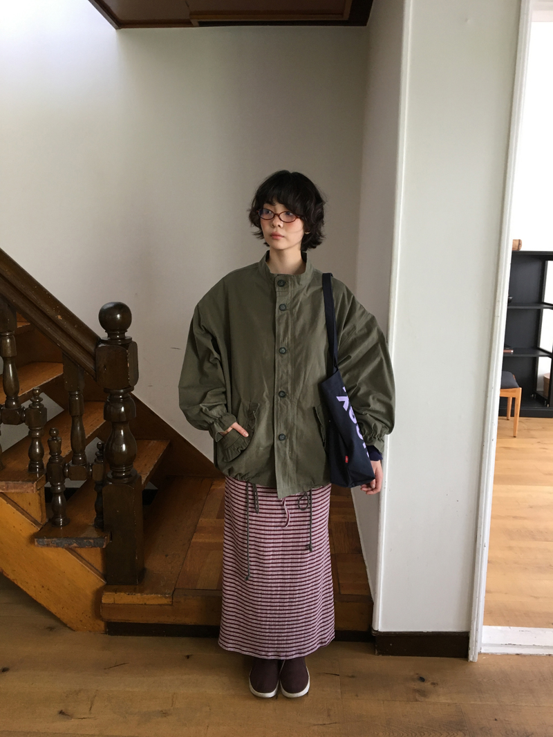 Renew knit long skirt (2color)