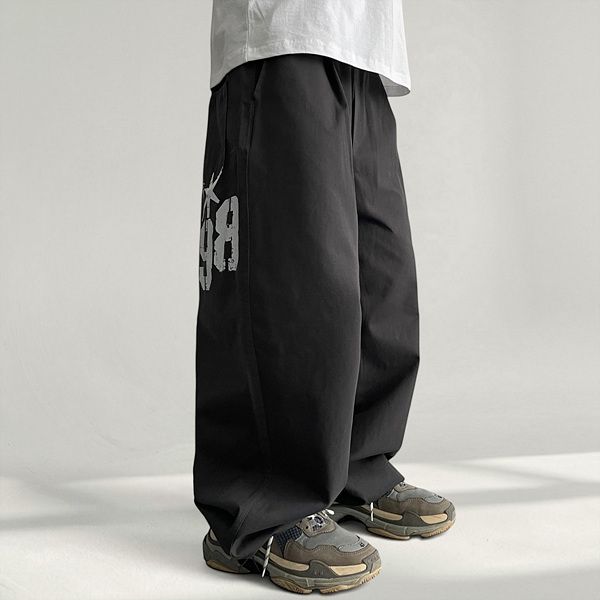 Rugen Printed Cotton Banding Wide Pants (5 colors)