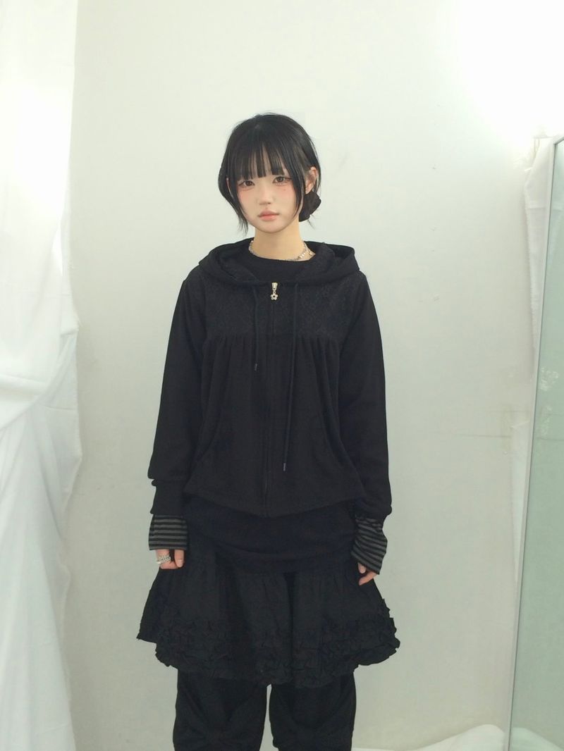 Double ribbon knee-point pants