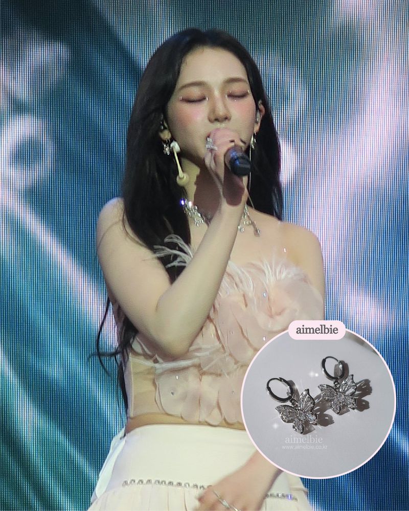 [Aespa Karina Piercing] Butterfly Fairy Huggies Piercing