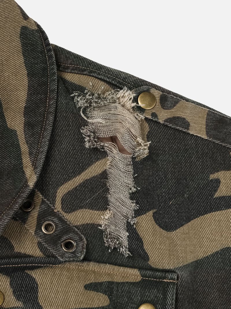 RACCOON PUFFER JACKET-CAMO