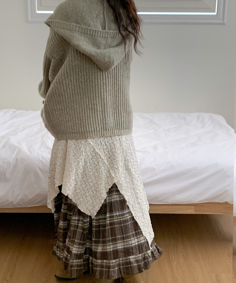 Tteokbokki hoodie cardigan