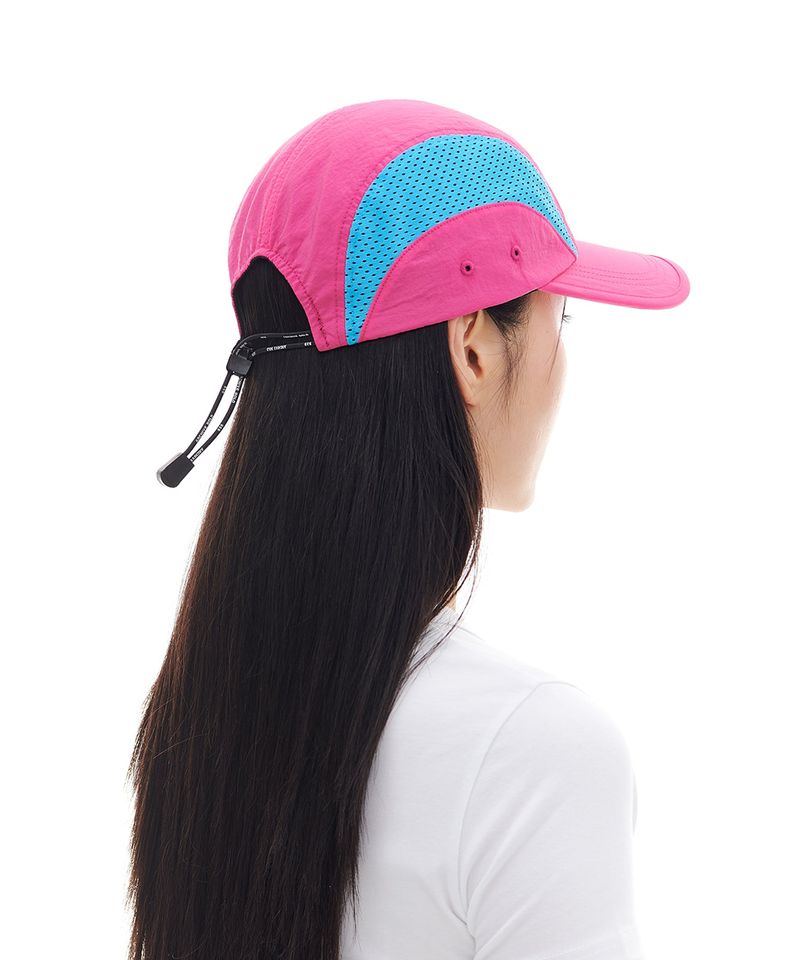 SMALL LOGO MESH CAMP CAP (CHERRY PINK)