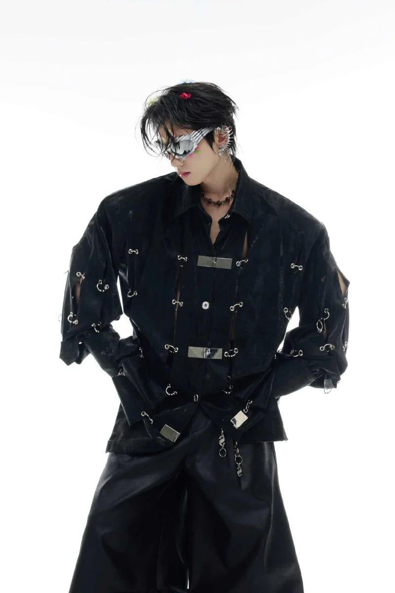 Argue Cultureの「Metal Buckle PU Shirt Jacket（Jackets/Outerwear）」