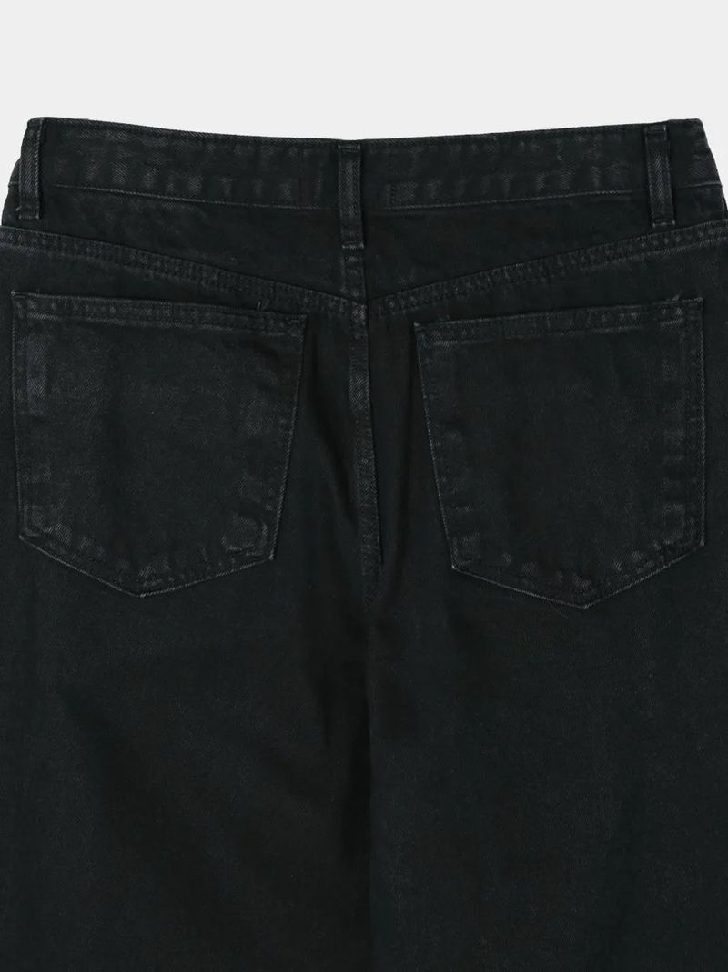 ring zip denim pants