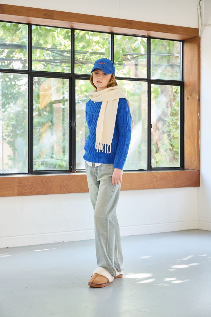 JUICY ROUND KNIT / BLUE