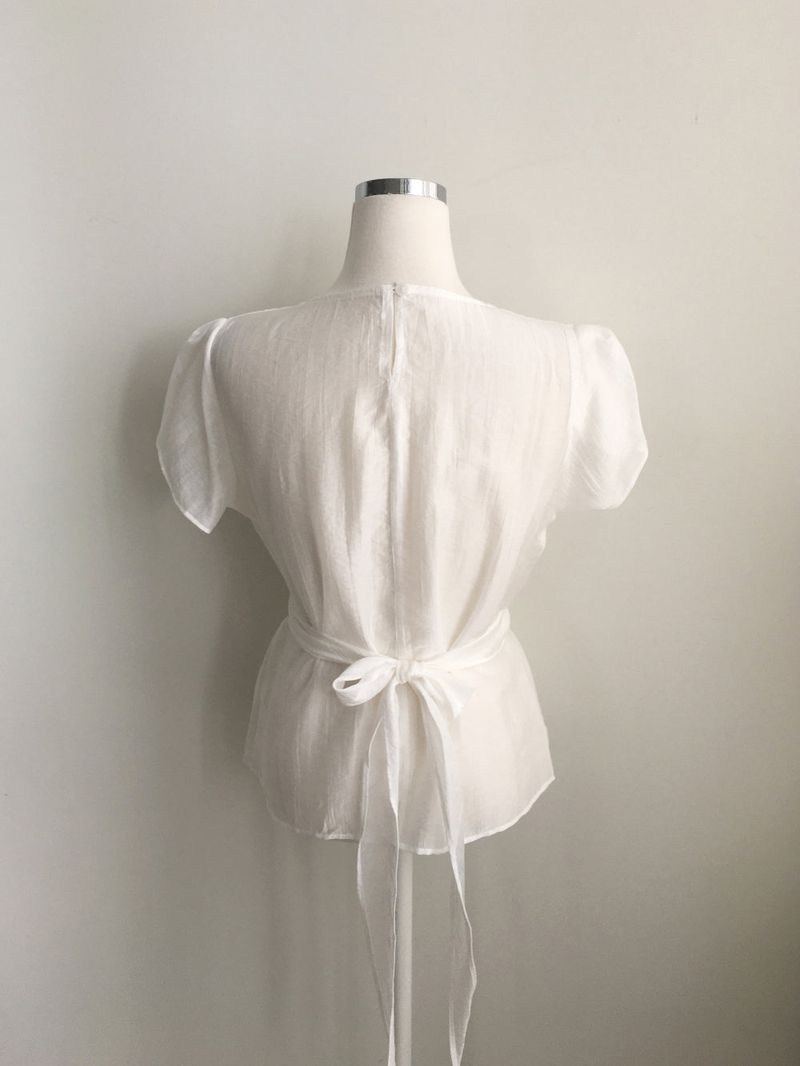 Saseon wrap blouse
