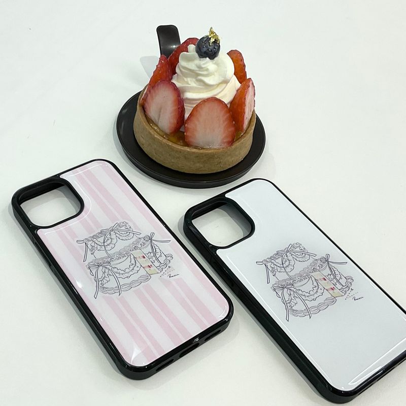 Fake cake case (white)