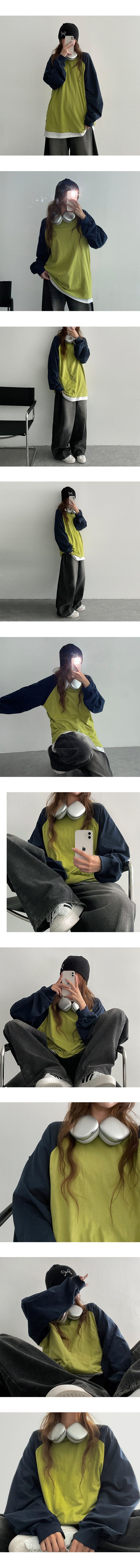 BLpinベーシックナグラン長袖Tシャツ (6 colors)