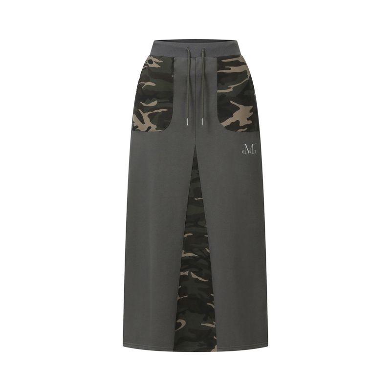 MUCENT（ムセント）の「PHITES SET-UP CAMO POINT LONG SKIRT（Skirts）」