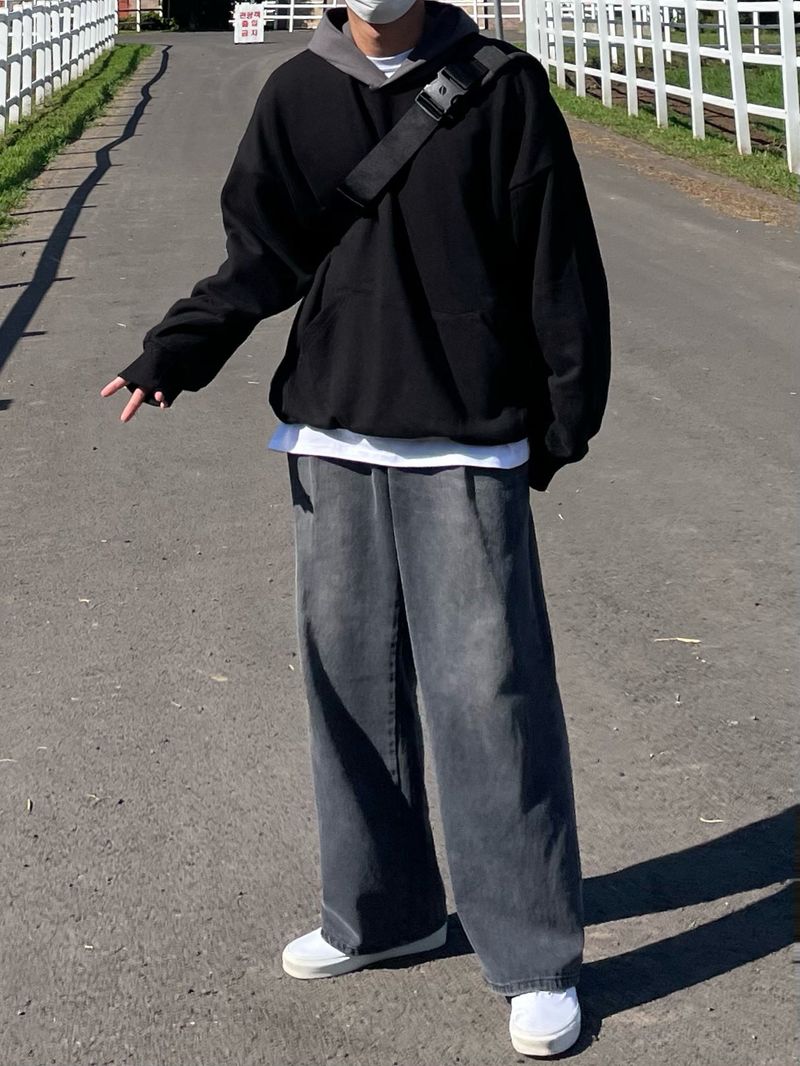 COVER TWO TONE LOOSEFIT HOODY