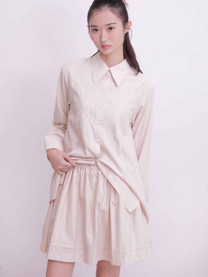 Classic flare-lined shirt (STRIPE)