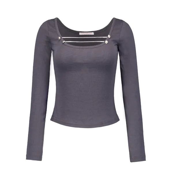 FLEUR NAPOLEON TEE [CHARCOAL]