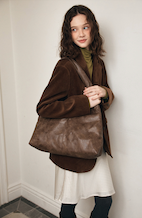 LOTSYOU（ロッツユー）の「Heather Big Hobo Bag Brown（Bags）」