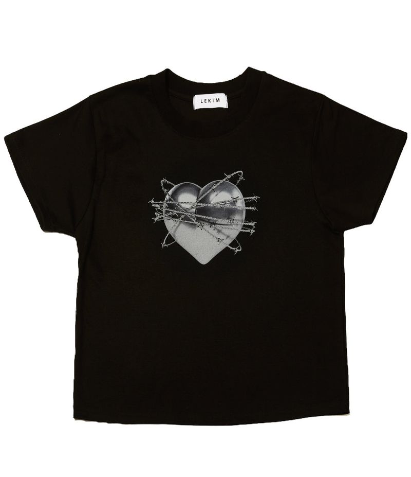 LEKIM（レキム）の「LEKIM 3D HEART T-SHIRT BLACK (WOMAN)（Tops）」