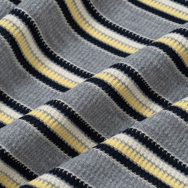 Roan Striped Henley Neck Short Sleeve Tee