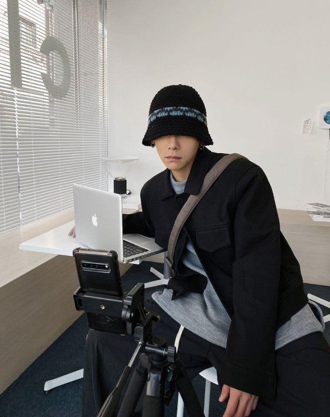 No.9180 woolen set-up trucker JK