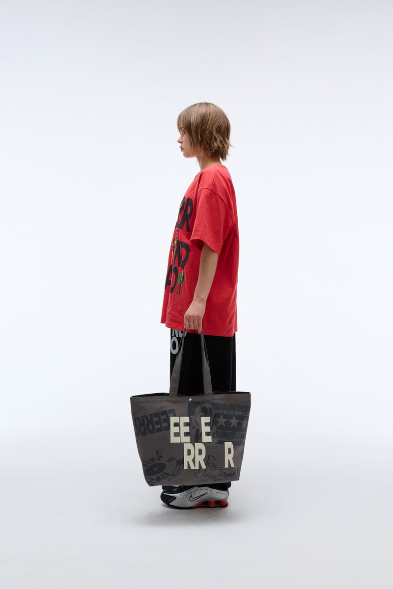 Weekend warrior typography printing tote-bag (Charcoal)