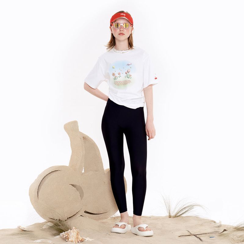 KIRSH（キルシー）の「SMALL CHERRY WATER LEGGINGS [BLACK]（Swimwear）」