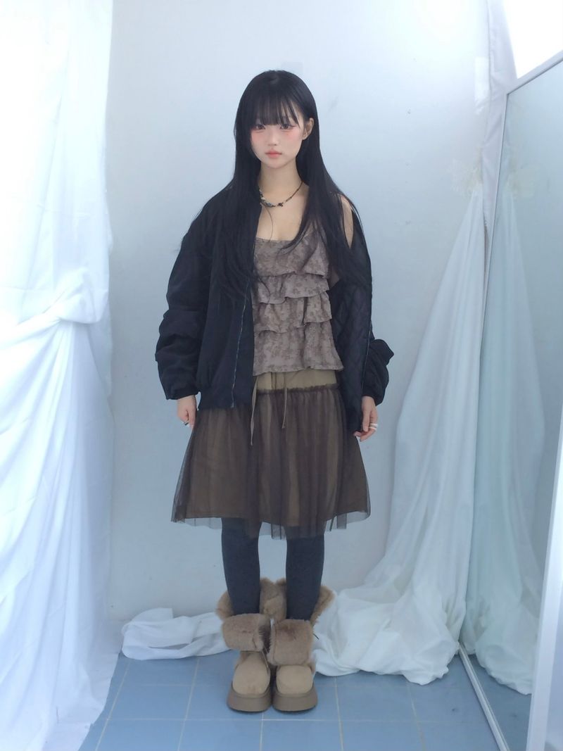 Suede Rabbit Fur Boots