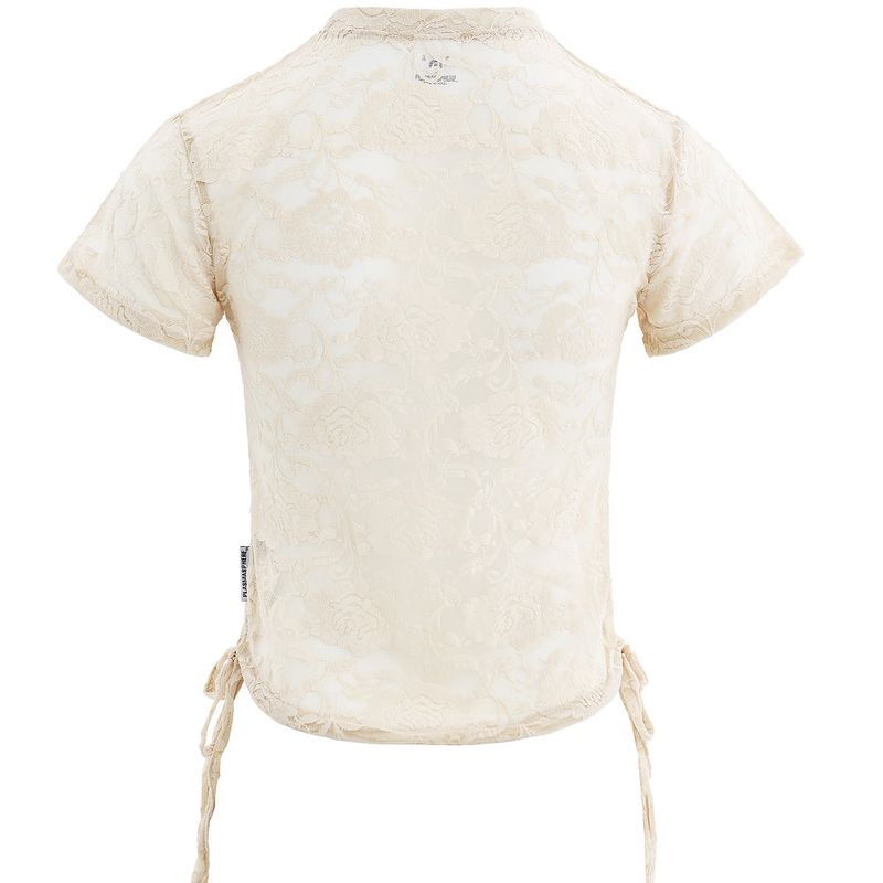 LACE T-SHIRT IN BEIGE