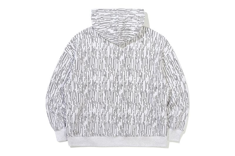 RAIN CAMO HOODIE_LIGHT GREY