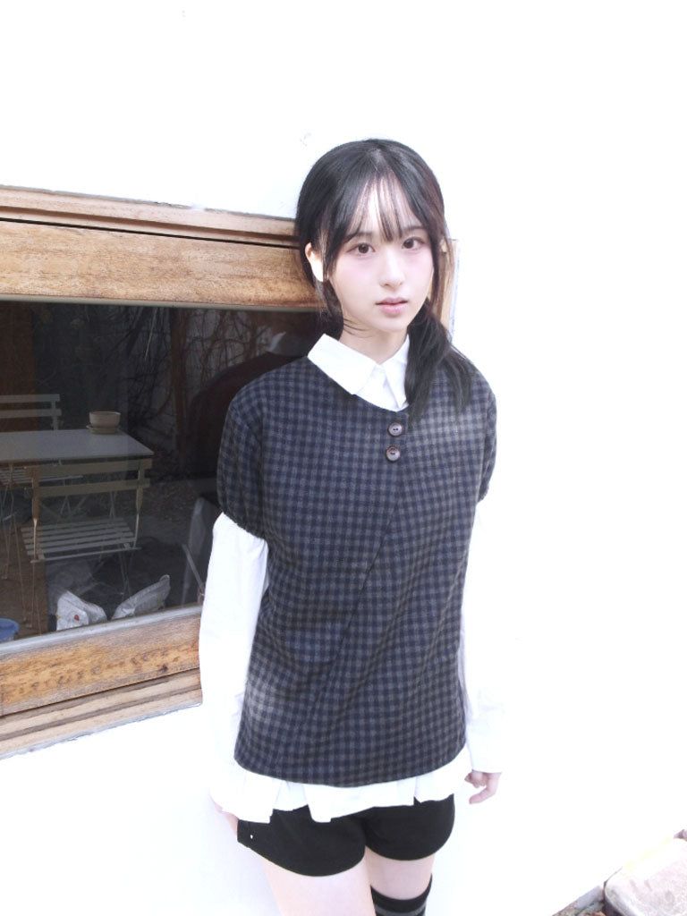 Check Layered Button Top (2colors)