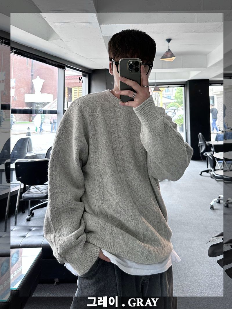 lose loosefit pattern knit