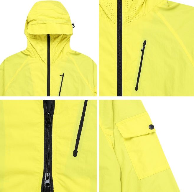 Tena Cap Hood High-Neck Wind Jacket