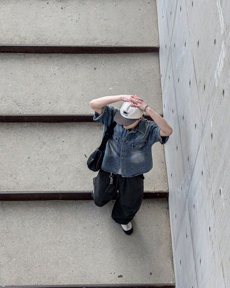 Weather Half Denim Jacket