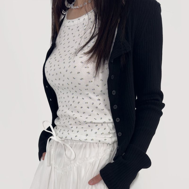 [prts made] plan ribbed sleeveless top (6colors)
