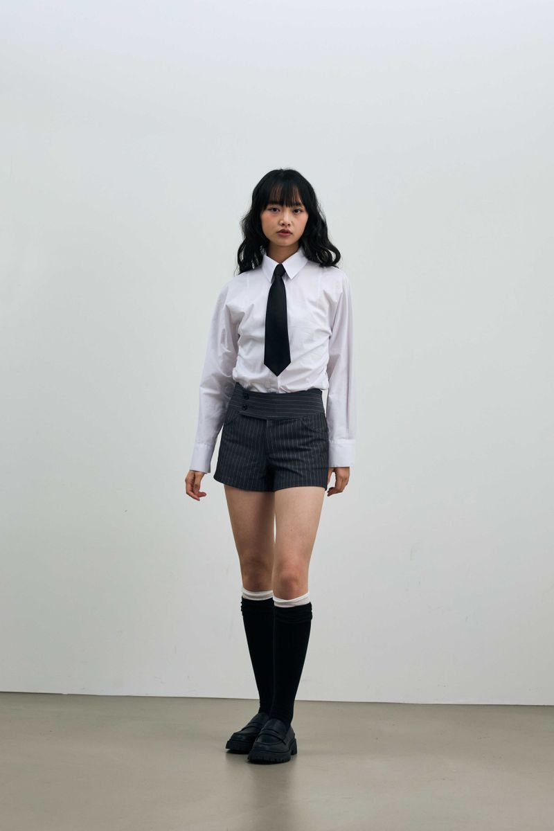 AVEL PINSTRIPE MICRO PANTS / CHARCOAL