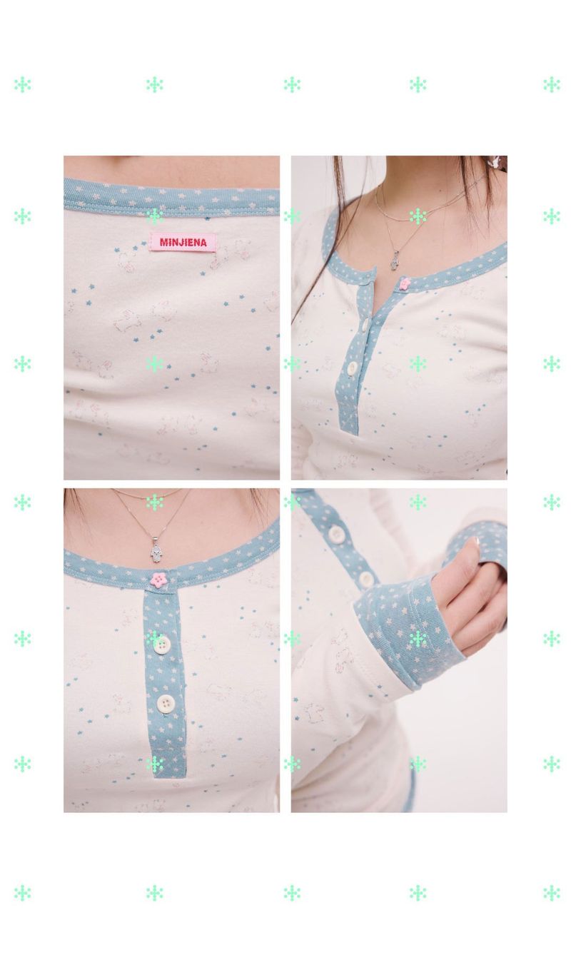 star rabbit long sleeve cream