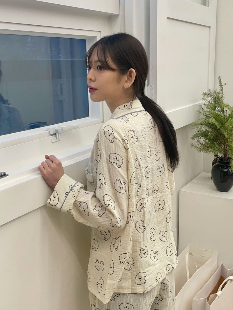 Cozy bear pajamas