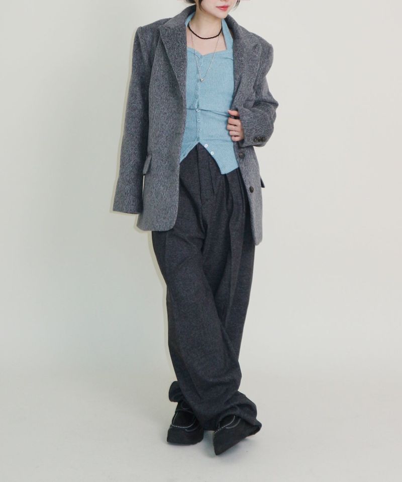 Winter Alpaca Formal Single Jacket (Wool Jacket) (Lining 2 Ounces)