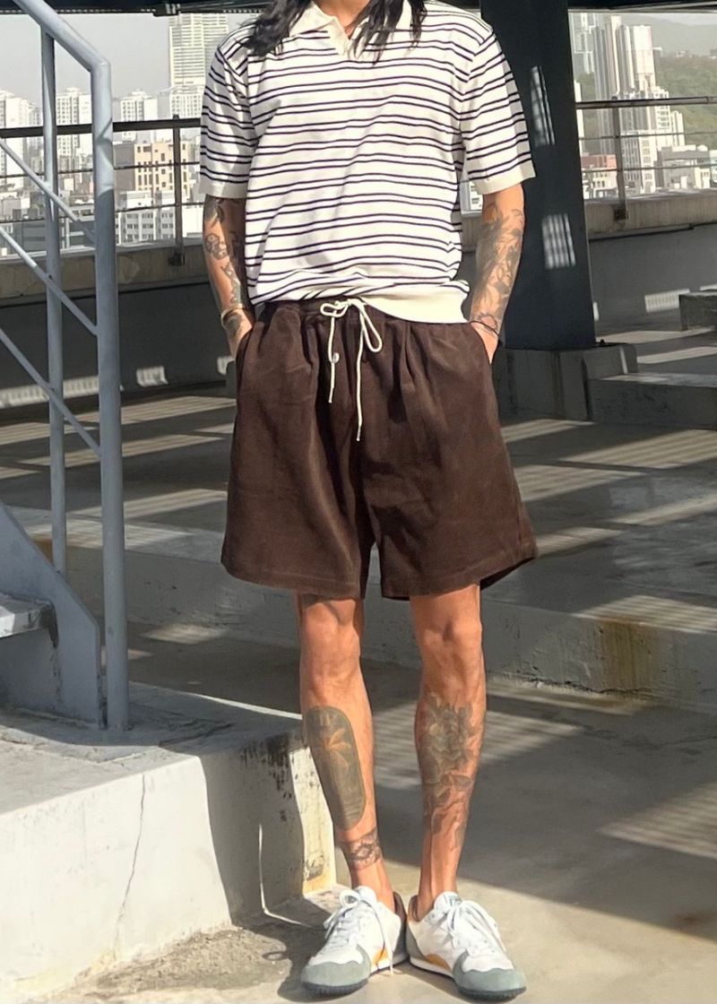 Corduroy half Pants 8COLOR