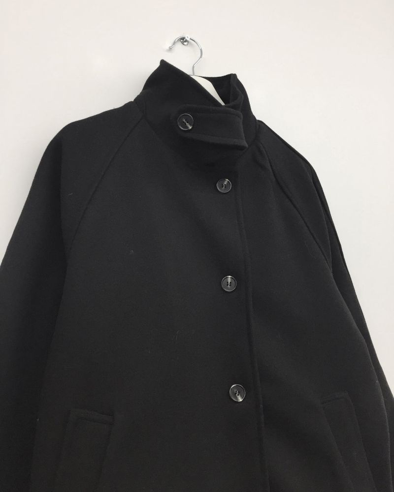 Classic High Neck Half Coat (2 Colors)