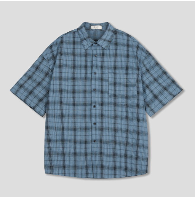 Parun Check Linen Short Sleeve Shirt