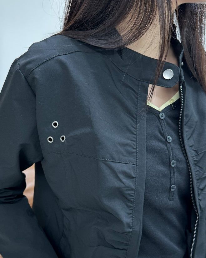 Epin Eyelet Crop Jacket