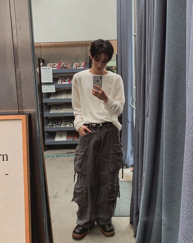 Evan Dyeing Multi Cargo Pants