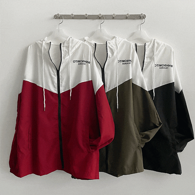 hijjoo（ハイチュー）の「Teemo Coloring Hooded Windbreaker Jumper（Jackets/Outerwear）」