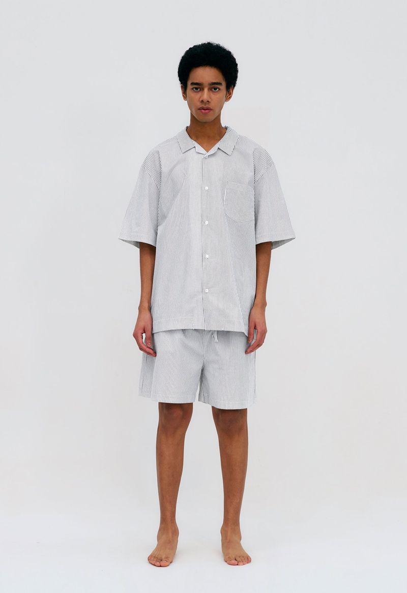 Stay Stripe Pajamas Short Set (3 Colors)