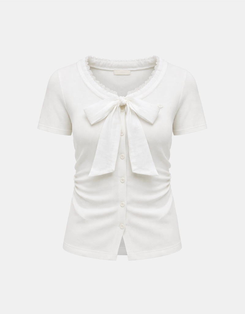 Elara Ribbon Knit Tee