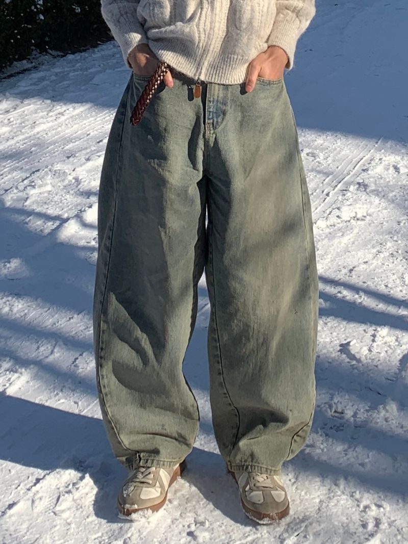 Mensfloor(メンズフロア)の「Color Pumpkin Washing Denim Pants(Pants)」